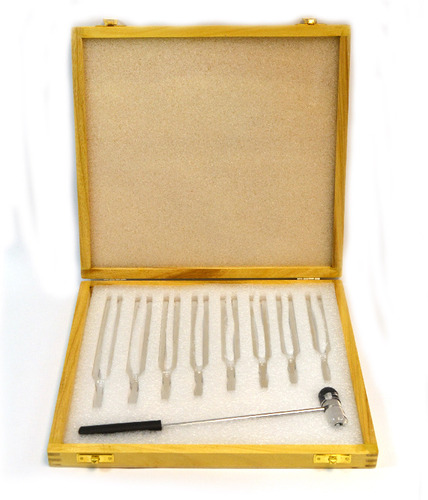 Tuning Fork Set Of 8 With Hammer