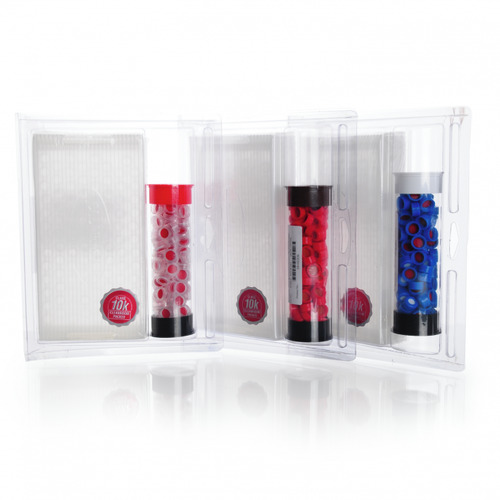 Kit Clear 9mm Vial with Marking Patch