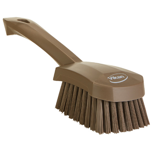 Vikan® Short Handle Scrubbing Brushes, Stiff Bristles, Remco