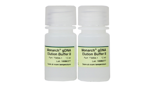 GDNA Elution Buffer II, Supplied as a component of the Monarch HMW DNA Extraction Kit, s, 10mM Tris, pH 9.0, 0.5 mM EDTA, Formulated for long term storage of genomic DNA, Size: 24ml