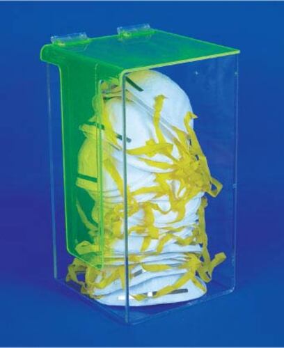 Acrylic, Dust Mask Dispenser With Cover