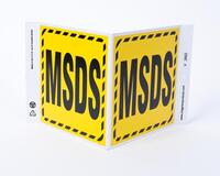 ZING Green Safety Eco Safety Projecting Sign, MSDS, ZING Enterprises