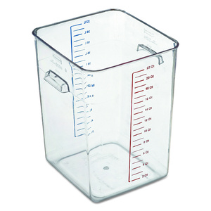 Rubbermaid Spacesaver Square Containers, Clear, 4 qt.