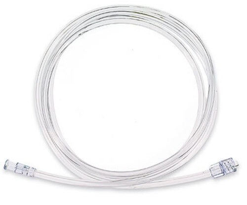 Smiths Medical® Fitting, Polycarbonate, Straight, Flexible PVC Tubing with Female/Male Luer Ends, 10" Long; 100/PK