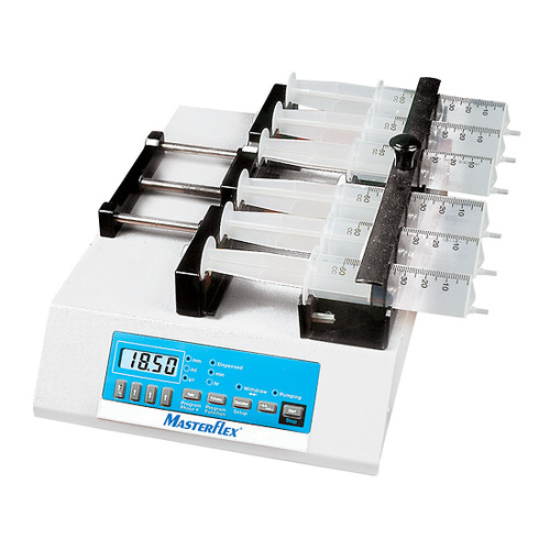 Masterflex® Syringe Pump, Six-Channel; 230 VAC 50/60 Hz