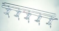 Synthware High Vacuum Manifold with Solid Glass Stopcock, Kemtech America