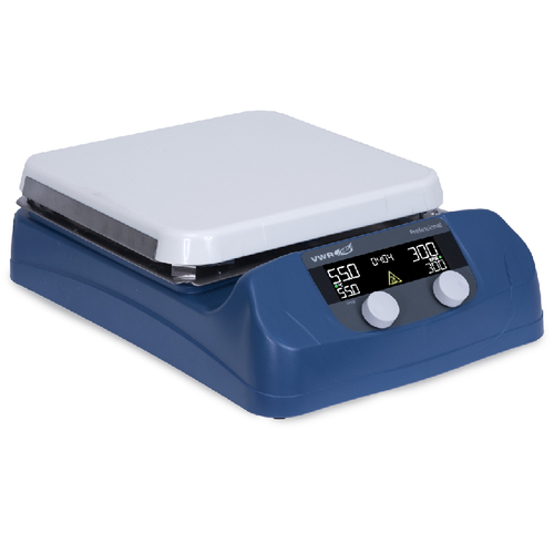 Vwr* Hotplate Stirrer, Professional, Voltage: 120V, Material: Ceramic, deliver accurate and repeatable results, units are microprocessor controlled and have digital display for temperature and speed, Control panel features an easy-to-use knobs which allow users to dial in adjustments, Size: 10x10in