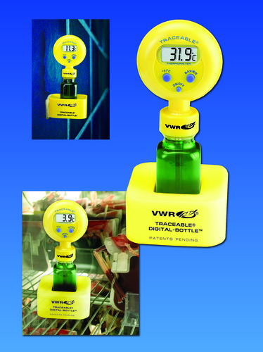 VWR® Traceable® Digital-Bottle™ Refrigerator/Freezer Thermometer