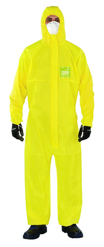 Microchem® by AlphaTec™ 68-2300 Lightweight Chemical Protection Coveralls with Bound Seams, Ansell