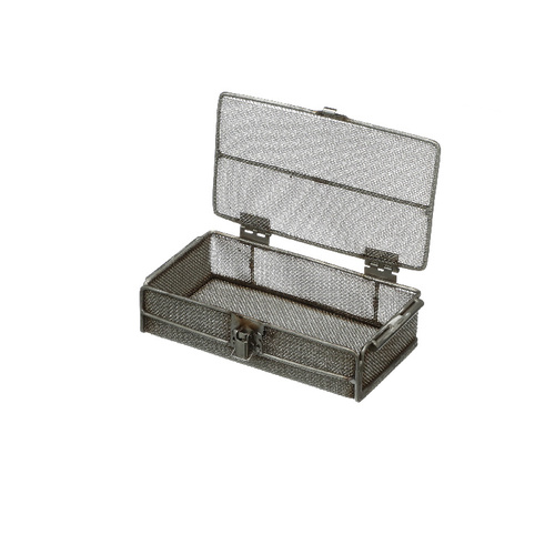 Basket Hinged Lid Ss 11X6.5X3.055 In