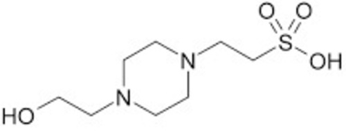 HEPES-2-[4-(2-Hydroxyethyl)-1-piperazinyl]-ethanesulfonic acid free acid ≥98%, white powder