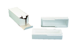 ThermoSafe Lab Tube Mailer, Holds (1) 10.25 to 16mm Dia x 3 in to 4 in L Tube, 4-1/3x5/8 in Inside LxWxH - 357