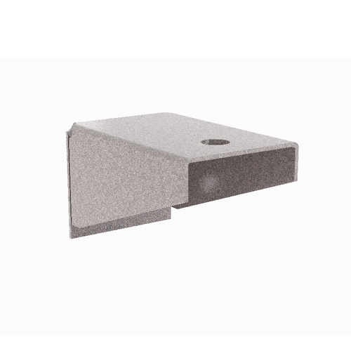 End Bracket, gray epoxy, for post-type mount wall shelving, required per post, Corrosion resistant Gray epoxy finish features antimicrobial production protection to keep the product incleaner between cleanings