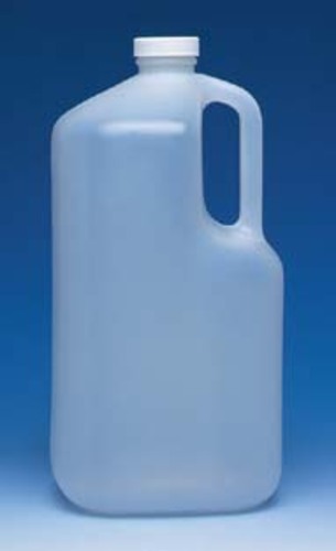 Square HDPE Jug With Poly-Vinyl Lined Cap, 4000mL