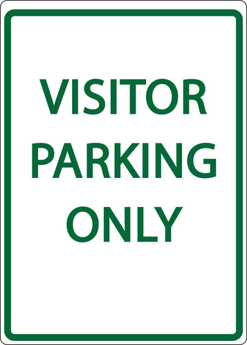 Sign Visitor Parking Only Egp 18X12in