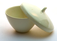 Eisco Porcelain Crucible with Lid, Short Form