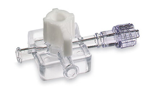 Masterflex® Fitting, Polycarbonate, Three-Way, High-Pressure Stopcocks with Female Luer (2) to Male Luer Lock, Non-Sterile; 10/PK