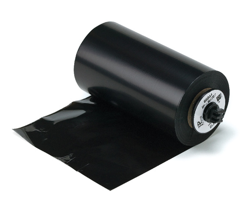 Ribbon, Printer, R6400 Series, 1in Core, Abrasion-Resistant, Chemical-Resistant, Color: Black, for use with materials designed to resist chemicals, such as B-492 Frozen Surface Polyester and B-481 Chemical Resistant Polyester, come spooled on a core, Size: 2.36IN Wx984 FT L