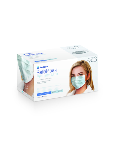 SafeMask® Premier Elite™ Procedure Earloop Face Masks, Medicom