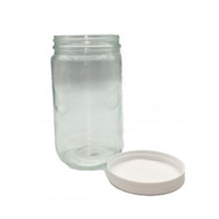 Cole-Parmer® Essentials Pre-Cleaned EPA Wide Mouth Jars, Clear Glass, Antylia Scientific