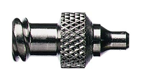 Masterflex Fitting, Nickel-Plated Brass, Luer Adapter, Female Luer Lock×Plug