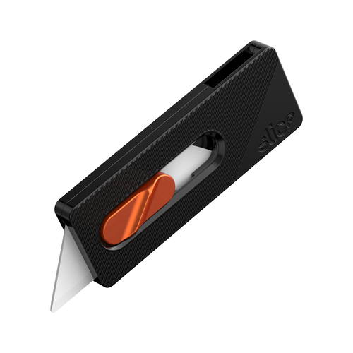 EDC Pocket Knife, patent-pending grinding process, which creates a finger-friendly edge thats both safe to the touch and effective at cutting, The handle is made from durable die-cast aluminum and offers a textured surface for a comfortable grip, Compatible with 10524, 10525, 10523 blades