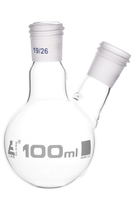 Eisco LabGlass® Distillation Flasks, 2 Neck with Threaded Joint