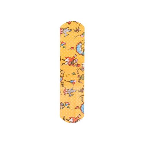 Circus Bandage, Designer and Character Bandage, Stat-Strip, Sterile, Help kids forget their pain with these fun designs, comes with the preferred and patented Stat Strip* easy opening wrapper that nurses request, Features a highly absorbent, Size: 3/4 x 3 in