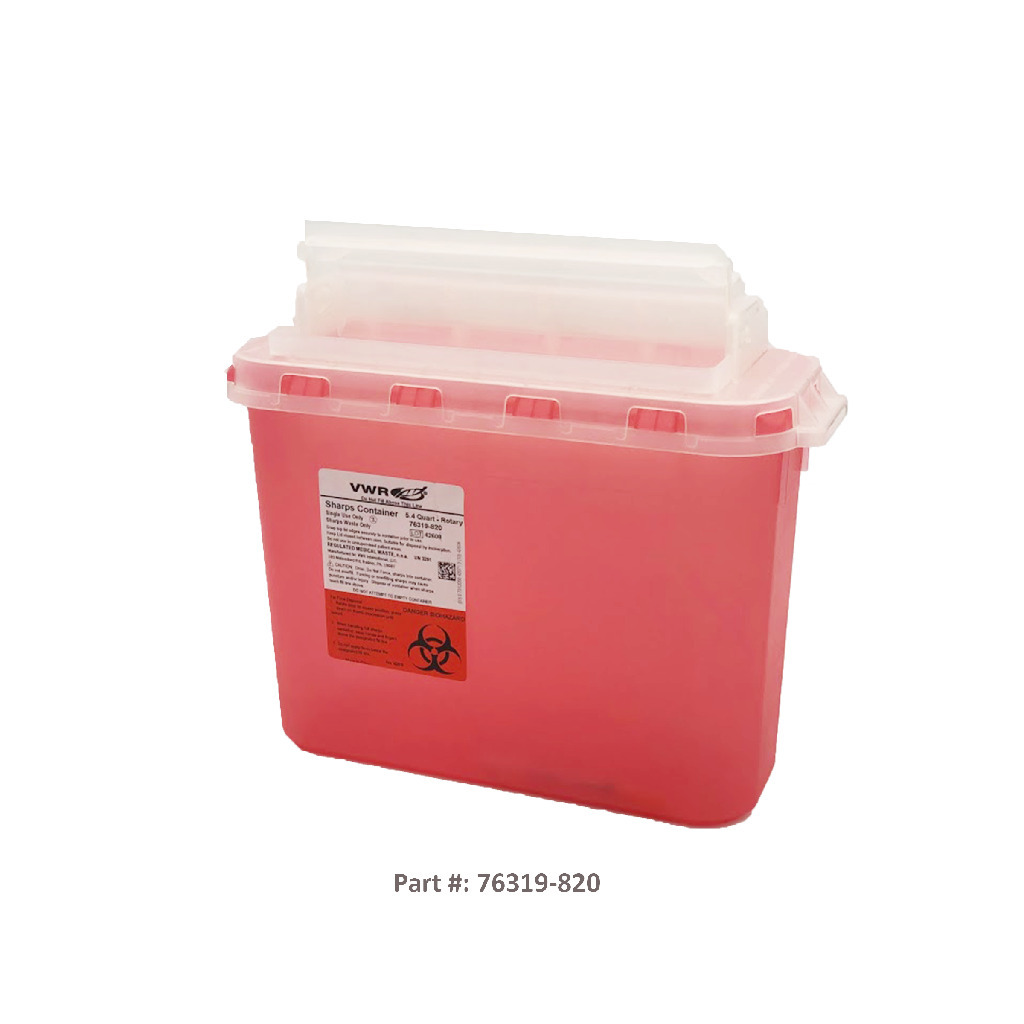 VWR® Sharps Containers with Sliding Lid Sharps Containers