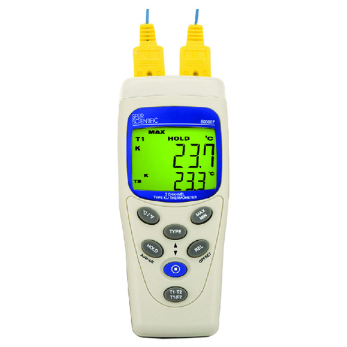 2 channel Certified Thermometer