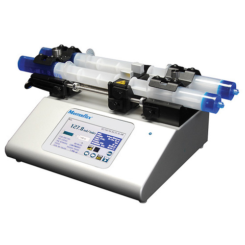 Masterflex® Touch-Screen Syringe Pump, Continuous-Cycle, Infuse/Withdraw, Four-Syringe; 100-240 VAC