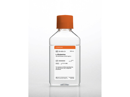 L(+)-Glutamine solution 200 mM (100x) in water + 8.5 g/L NaCl cell culture reagent, Corning®