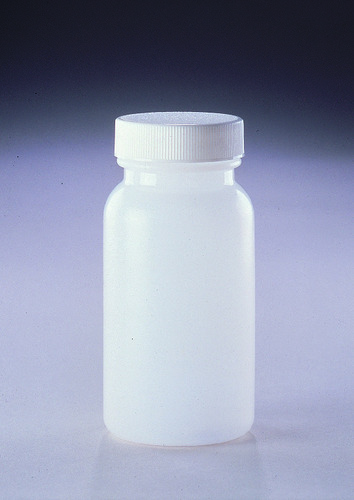 VWR* Wide Mouth Round Bottles, HDPE, with Caps