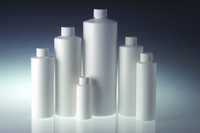 Bottles, Cylinder, White High-Density Polyethylene, Narrow Mouth, Qorpak®