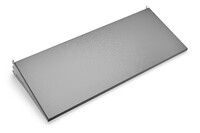 Gray Epoxy Coated Steel Shelf with Lock-On Hanging Brackets
