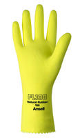 AlphaTec® 87-198 Natural Rubber Latex Gloves, Yellow, Ansell