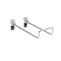 LocHook® Zinc Plated Steel Double Closed End Loop Pegboard Hook for LocBoard®