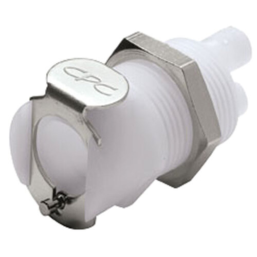 CPC (Colder) Twin Tube™ Multi-Tube Connector, Two-Line, Coupling Body, Acetal, Straight-Through, 1/8" ID Hosebarb