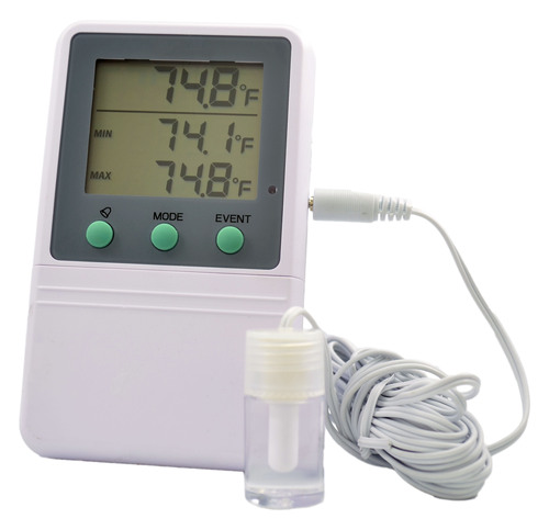 Time-Date Stamp Alarm Freezer Thermometer