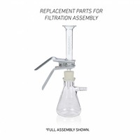WHEATON® Filtration Assembly with Fritted Glass Support and No. 8 Stopper Connections, 47 mm, DWK Life Sciences