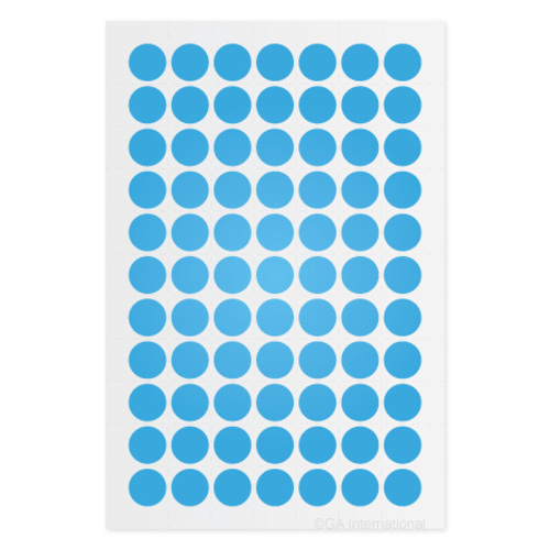 Label Cryo, Color Dots Blue 0.44In PK1