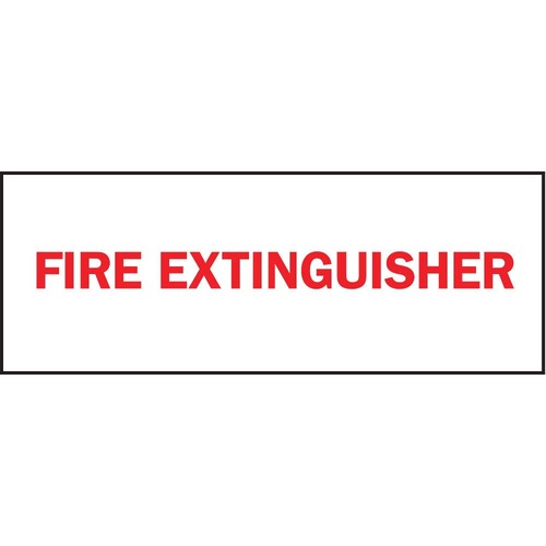 Sign Fire Extinguisher Adhesive 5X14in