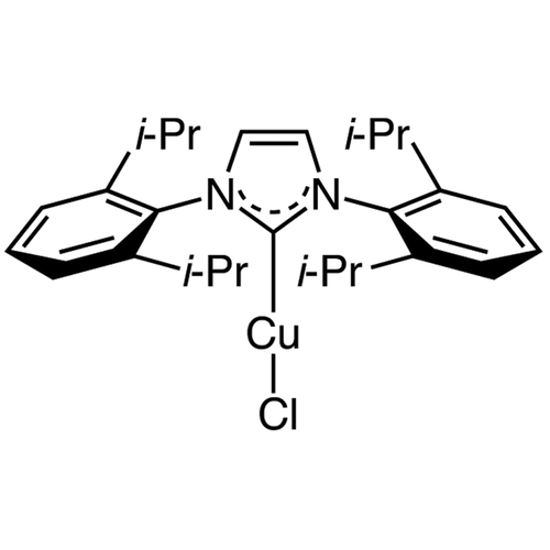 Chloro[1,3-bis(2,6-diisopropylphenyl)imidazol-2-ylidene]copper(I) ≥98.0% (by titrimetric analysis)