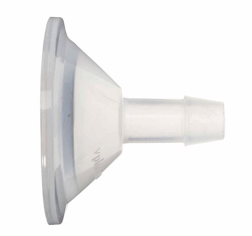 Value Plastics® Sanitary to Hose Barb Adapter, 1-1/2" Tri-Clamp to ³/₈" ID Hose Barb, ADCF PP; 100/PK