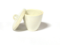 Eisco Porcelain Crucible with Lid, Tall Form