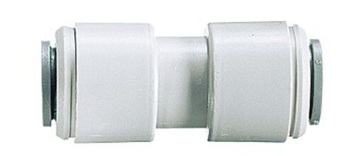 John Guest Push-To-Connect Fitting, Acetal, Straight Union, 5/16" OD; 10/Pk