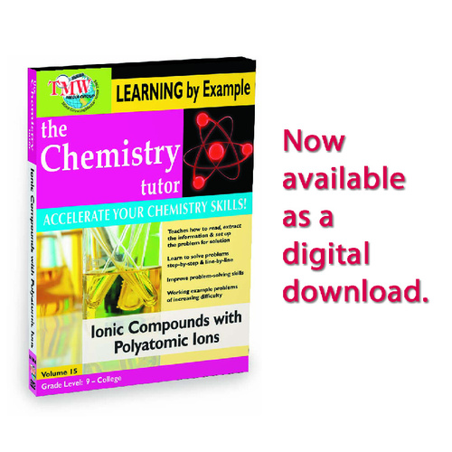 Chemistry Tutor Learning By Example Video Series