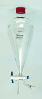 VentSep® Separatory Funnels, Pear-Shape, Glas-Col®