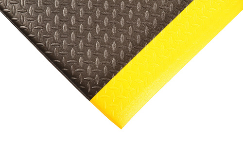 Mat 508 Diamond-Cushion 3X5 Black/Yellow