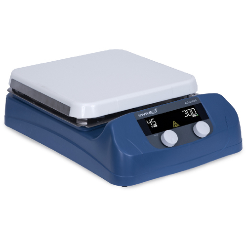Vwr* Advanced Hotplate Stirrer, Voltage: 120V, Material: Ceramic, deliver accurate and repeatable results, The units are microprocessor controlled and have a digital display for temperature and speed. Control panel features an easy-to-use knobs which allow users to dial in adjustments, Size: 10x10in